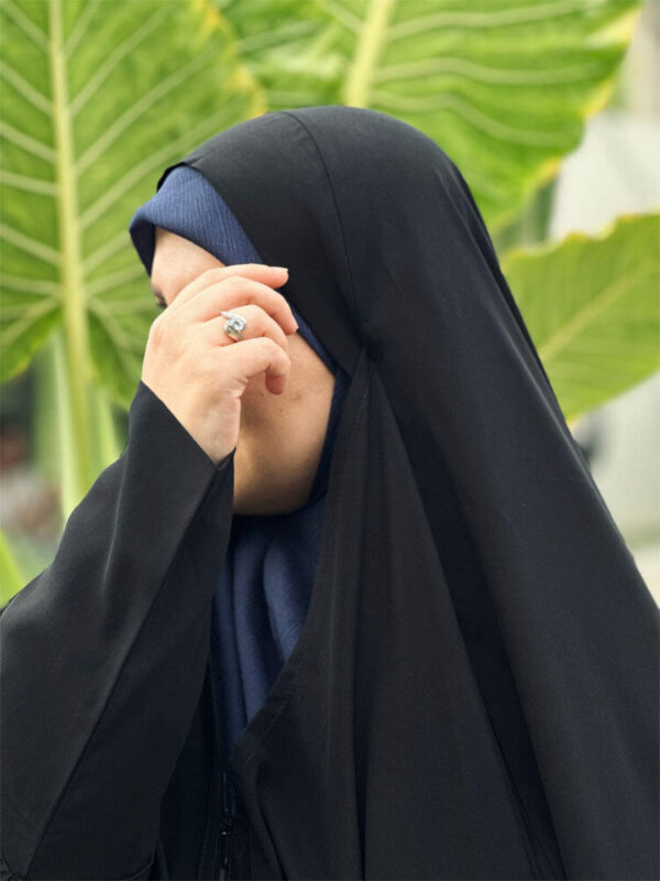 چادر لبنانی صدفی زیپ دار نخ کره