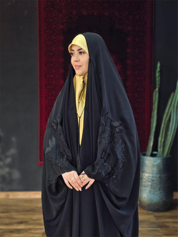 چادر گلدوزی پروانه برجسته سه بعدی
