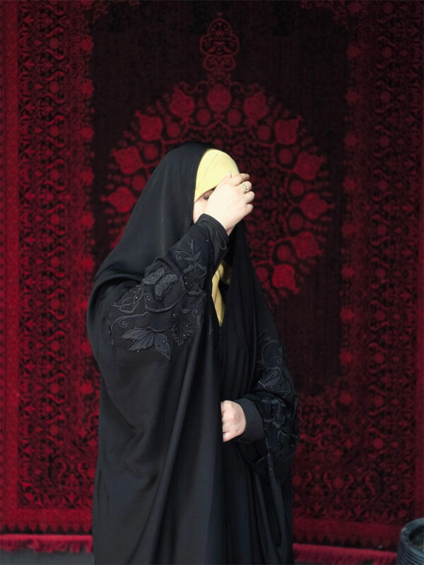 چادر گلدوزی پروانه برجسته سه بعدی
