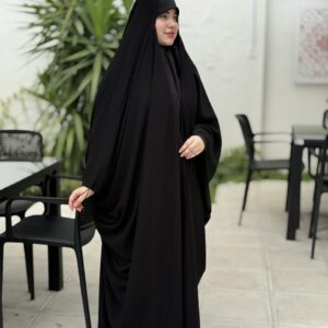 چادر عربی اصیل ساده کرپ پورشه کره