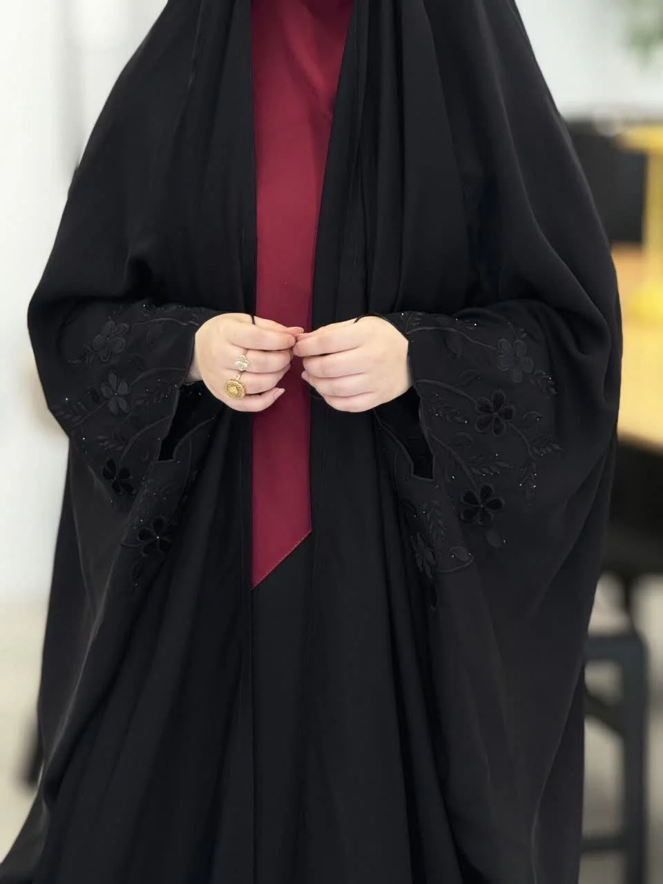 چادر عربی گلدوزی شکوفه نداقطری