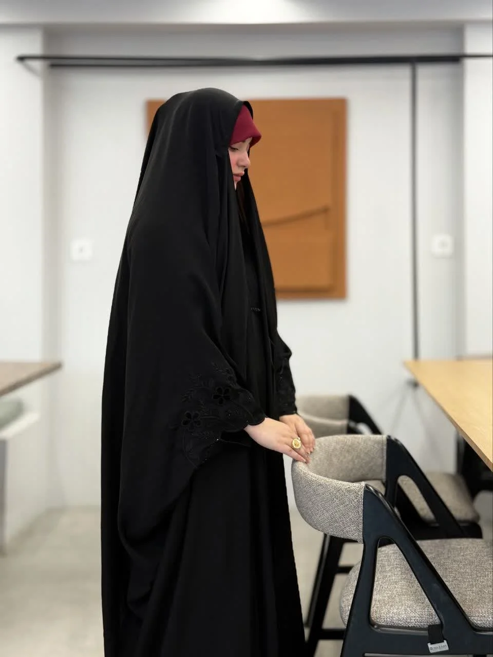 چادر عربی گلدوزی شکوفه نداقطری