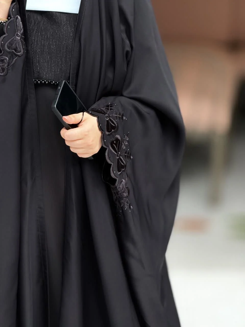 چادر عربی گلدوزی پاپیون دور مچ نداقطری